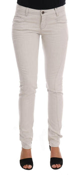 Costume National White Cotton Stretch Slim Jeans -   -  Costume National.
